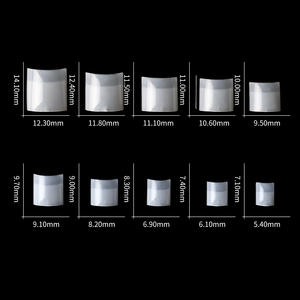 Ensemble de 200 capsules d'ongles artificiels à couverture complète, en acrylique transparent, capsules d'ongles naturelles, capsules de <span class=keywords><strong>gel</strong></span> souple, extensions d'ongles françaises - Product Image 4