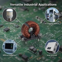 Bobine d'inductance toroïdale à haute perméabilité, inducteur de mode commun pour filtre d'alimentation de driver LED, logo personnalisé, prix usine