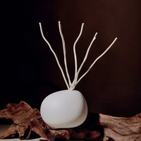 Diffuseur d'arômes liquides en porcelaine élégant, flacon de parfum moderne pour salle de bain et spa, senteurs au choix