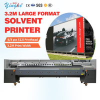 Impresora de Gran Formato de Alta Velocidad Yinghe de 3.2m con 4 o 8 Cabezales KM512i para Impresión de Lonas Flexibles, Pancartas y Carteleras Exteriores