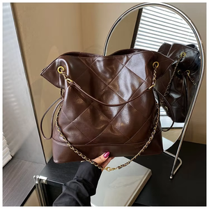 Bolsos de Mano Vintage de Lujo, Bolso Tote de Cuero Retro a la Moda, de Gran Capacidad, para Mujer - Product Image 4