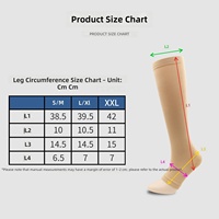 Chaussettes de compression à bout ouvert 15-20 mmHg pour sports de plein air, cyclisme, genouillères pour femmes et hommes, soins infirmiers, golf