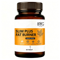 OEM, vente en gros, comprimés brûleurs de graisse naturels à base de plantes Slim Plus, 60 pièces, soutien métabolique et détoxification saine pour adultes