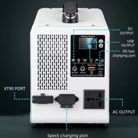 Stasiun Daya Portabel LiFePO4 300W 500W Terlaris 1000WH Generator Tenaga Surya UPS Gelombang Sinus Murni Dua Arah Darurat Rumah Tangga