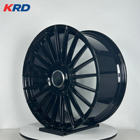 Jantes forgées de course les plus vendues 17 18 19 pouces PCD 5x114.3 5x112 5x120 concaves profondes noir mat pour événements de course de dragster