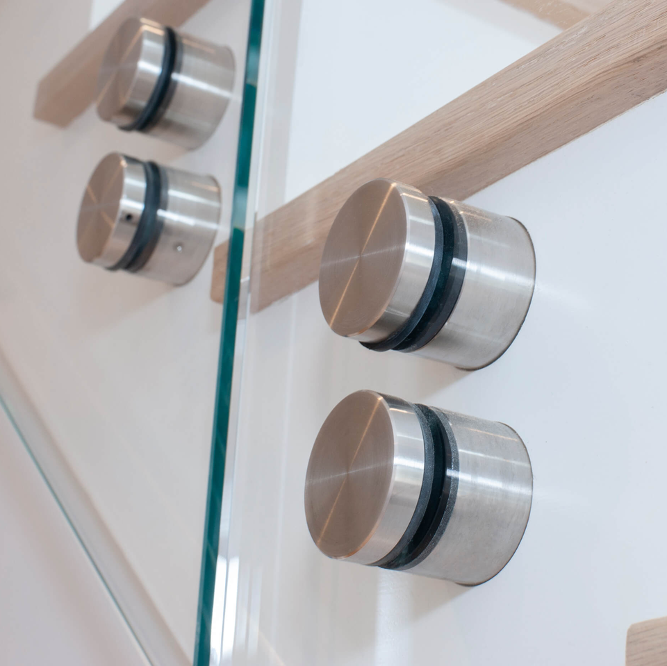Pin Mounted Glass Railing Standoff Pins for Glass Railing Sign Standoff Wall Mount 38mm Glass ...