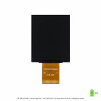 LCD IPS 1,8 inci 240x284 SPI Daya Rendah 3,3V Penggerak Langsung Ultra Tipis 1,86mm untuk Tampilan Smartwatch dan Earbuds TWS