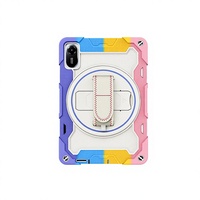Pour Redmi Pad 2 2025 11 pouces – Housse de protection hybride antichoc en PU avec bandoulière et support intégré