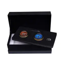 Kemasan Hadiah Mewah Caviar Dapat Menempatkan Paket Es Kustom Keras Premium Matte Hitam Magnet Makanan Kertas Kotak Caviar 30 Gr/50 Gr