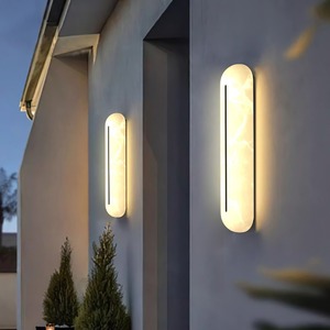 Strip Shaped <b>Cloud</b> Pattern Outdoor Wall <b>Lamp</b> IP65 Waterproof Post Modern Courtyard Exterior Door Lighting - Product Image 2