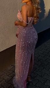 Vestidos de Noche de Cristal con Pedrería, Estilo Sirena, Largos, para Bodas, Fiestas, Graduaciones, de Lujo, para Mujer - Product Image 3