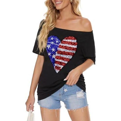 Coeur patriotique noir