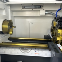 Torno horizontal CNC de alta precisión CK6163, completamente automático, con sistema de control Fanuc GSK opcional.