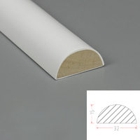 Línea semicircular de pino personalizada línea de madera maciza línea de cintura cuarto fregadero de caída Borde de cierre columna decorativa pasta de borde