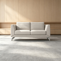 Ensemble de canapés de style moderne et luxueux, blanc, pour bureau, design sectionnel 3+2+1, canapé d'intérieur pour la maison