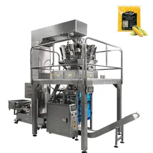 Chocoladereep Ijschips Automatische Koekje Popcorn Snoep Snack Groenteprint Sealer Vacuüm Huidzaden Verpakkingsmachine