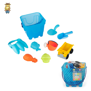Ensemble de seaux de plage pour enfants, 9 pièces, avec camion à benne basculante, moules pour arrosoir, jouets d'été - Product Image 4