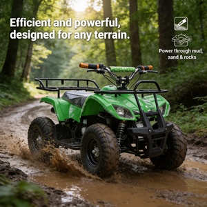 Cuatrimoto Eléctrica Deportiva Todoterreno de 4 Ruedas con Marco de Acero, Baterí<span class=keywords><strong>a</strong></span> de <span class=keywords><strong>36V</strong></span>, Transmisión por Cadena, Frenos de Disco y Apagado Automático para Niños y Jóvenes - Product Image 3