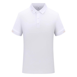 Custom Made Polo Shirt Short Sleeve Solid Color Polyester Quick Dry Daily Wear Promotional Uniforms Summer Workwear - Product Image 1