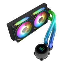 Refroidisseur d'eau CPU haute performance 240MM rvb ordinateur CPU radiateur ARGB ventilateur affichage température liquide refroidisseur pour ordinateur CPU