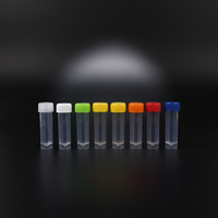 Tube de centrifugation conique gradué en plastique de laboratoire de 5 ml avec verrouillage de sécurité
