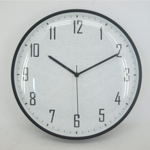 Reloj de Pared de Cuarzo con Cristal Convexo, Estilo Simple de Plástico, Forma Redonda, Logotipo Personalizado, Relojes Modernos - Product Image 2