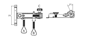एर्गोनोमिक टिकाऊ धातु कुर्सी तंत्र 3-वायर नियंत्रण पुनर्क्लोनिंग ऊंचाई समायोज्य हैंडल - Product Image 4
