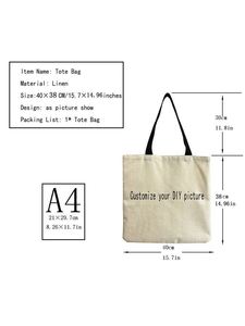 Bolsa de Mano de Lona con Diseño de Mascotas para Compras de Fin de Semana, Personalizable para Publicidad de Eventos - Product Image 2