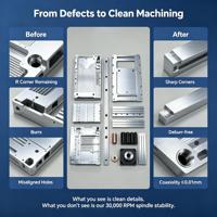 Viga Mediana de Aluminio 7075 y Acero Inoxidable, Mecanizada con Precisión CNC, Personalizada, con Electroerosión por Hilo, para Sistemas de Robótica y Automatización