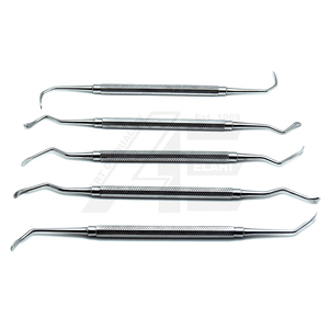 Elevador de senos nasales 10 piezas Elevadores de osteótomos de implantes óseos Limpieza y llenado de doble extremo Instrumentos de acero inoxidable - Product Image 5