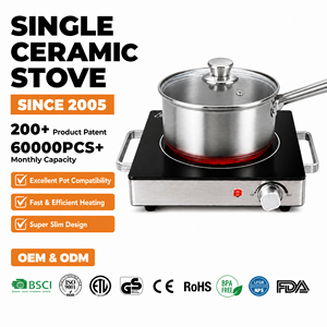 Cuisinière infrarouge portable à brûleur unique 1300W, plaque chauffante électrique sans rayonnement, commande par bouton, compatible avec tous les ustensiles de cuisine - Product Image 1