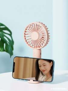 Article promotionnel 2025 pour le marketing, ventilateur portable avec plusieurs options de couleurs, ventilateur à main avec support pour téléphone, cadeau de voyage pour hommes/femmes - Product Image 3