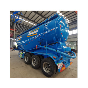 Semi-remorque à ciment en vrac de 40 tonnes de la marque Laoli, 35 m³ en acier, certifiée ISO, pour le transport de poudre en vrac, vente en gros directe d'usine chinoise - Product Image 1