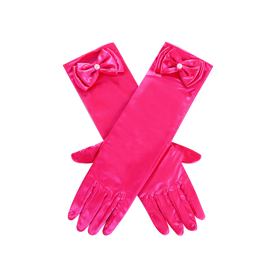 Gants rouge rosé