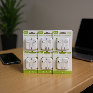 Auriculares Intrauditivos Estéreo con Micrófono Incorporado, Material ABS de 3.5mm para Teléfonos Móviles S N 31604 - Product Image 3