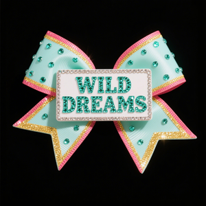 คริสตัล AB รูปโบว์สำหรับเชียร์ลีดเดอร์ประดับพลอยเทียมสีขาวรูปโบว์สำหรับเชียร์ลีดเดอร์ - Product Image 4