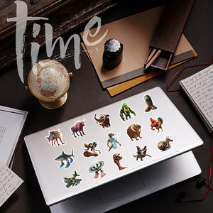 50Pcs Cartoon Style PVC Waterproof Die-Cut Printed Matte Laminated Stickers for Family Reunions/Parties Laptop Phone Decor - Product Image 5