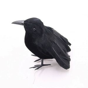 Pluma de Cuervo Negra Simulada, Adorno Decorativo de Halloween, Adorno para Jardín de Halloween - Product Image 4