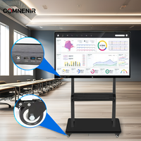 Mobiliario escolar integral de plástico moderno, todo en uno tablero inteligente interactivo, pantalla táctil, pizarra digital de enseñanza