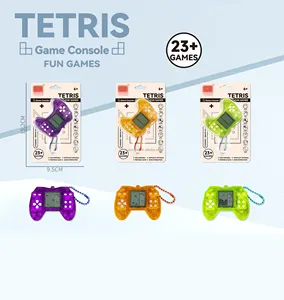 Mini Portable Funny Game Interaction Toys Difficulty Optional Tetris Game Console For Children Playing