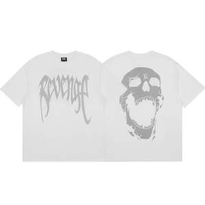 T-shirt à manches courtes col rond imprimé dragon bone co-brandé, style hip-hop, streetwear tendance, pour homme et femme, collection été - Product Image 2