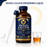 Complément Liquide Calcium-Phosphore pour Pigeons, pour la Qualité des Coquilles d'Œufs et le Développement Osseux des Jeunes Oiseaux, 250ml, Vente en Gros