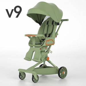 Fabricant automatique pliant haute poussette de bébé de paysage, nouveau modèle de poussette de transport amovible - Product Image 3