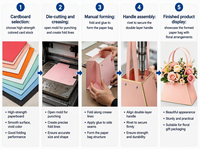 Boîtes en carton pour bouquets floraux, recyclables, pour arrangements de remise de diplômes, mariage, fête, sac cadeau portable pour fleurs avec poignée