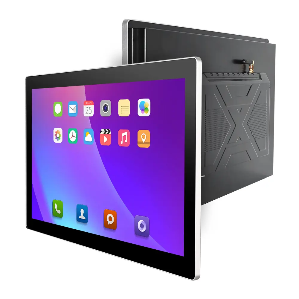 15.6 Inch FHD Flat android linux ubuntu IP66 Front linux Wall Mount All In One Industrial Capacitive Touch Panel Screen PC