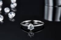 Bague de femme en or, anneau respirant de haute qualité, en argent Sterling momanite véritable 0.5/1/1.5/2/3/4/5 carats, bijoux cadeau