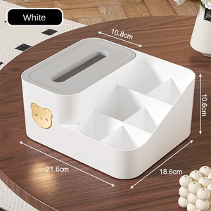 Cao cấp hiện đại nhựa phòng khách Bàn cà phê phụ kiện hộ gia đình Khăn ăn mô hộp lưu trữ điều khiển từ xa giấy kim loại - Product Image 6