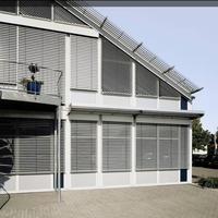 Fabricant chinois Matériau de construction en alliage d'aluminium coupe-vent moderne Persiennes en aluminium
