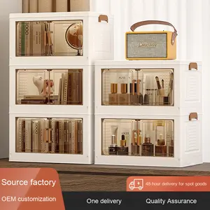 Meerlaagse Opvouwbare Plastic Opbergdoos Pp Desktop Briefpapier Organizer Diversen Sorteerkastdeur Voor Thuiskastje - Product Image 2