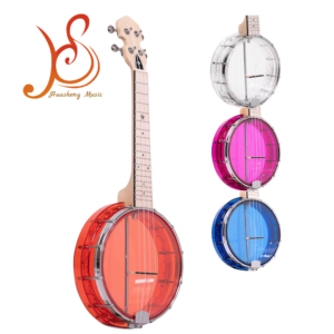 <span class=keywords><strong>Banjo</strong></span> Ukulele <span class=keywords><strong>de</strong></span> 4 <span class=keywords><strong>Cuerdas</strong></span> y 23 Pulgadas con Kit para Principiantes, Aro Acrílico <span class=keywords><strong>de</strong></span> <span class=keywords><strong>8</strong></span> Pulgadas y Afinadores Sellados Estilo Guitarra - Product Image 1